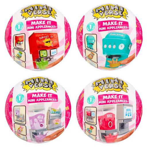Set Sorpresa Miniverse de Mini Electrodomésticos Miniverse Caja x 1 ĦDescubre la diversión en miniatura con el Set Sorpresa de Mini Electrodomésticos Miniverse! Este set incluye un mini electrodoméstico que realmente funciona, junto con accesorios e ingredientes para 