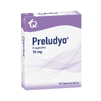 Preludyo Pregabalina 75 mg Tecnoquímicas Caja x 14 Cápsulas  