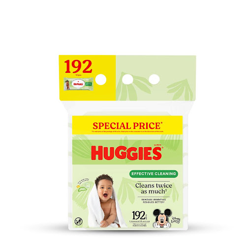 Toallas Húmedas Huggies Limpieza Efectiva Paquete x 192 und