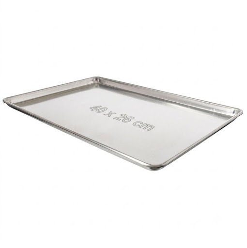 BANDEJA DE 40X26 Corazón Médico 1 x 1 Bandeja fabricada en acero inoxidable, diseñada para almacenamiento, transporte y manipulación de diversos materiales en entornos médicos, gastronómicos e industriales. Su construcción robusta garanti