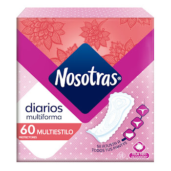 Protectores Diarios Nosotras Multiestilo Caja x 60 und  