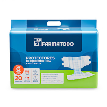 Pañal Anatomico Farmatodo Para Adulto De Incontinencia Talla G Paquete x 20 und  