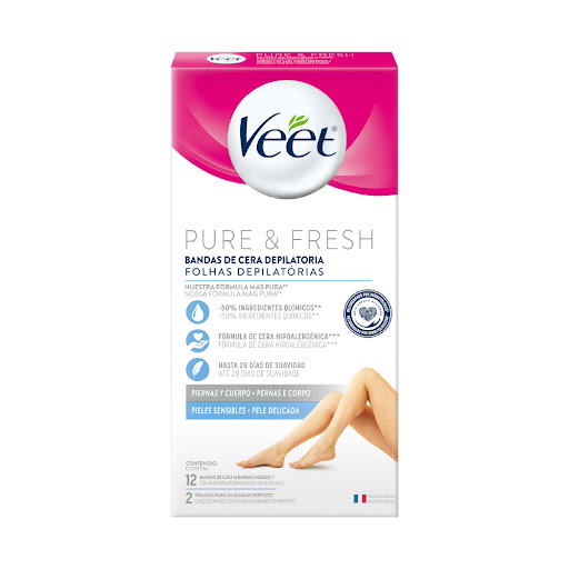 Bandas Veet Piel Sensible Caja x 12 und