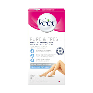 Bandas Veet Piel Sensible Caja x 12 und  