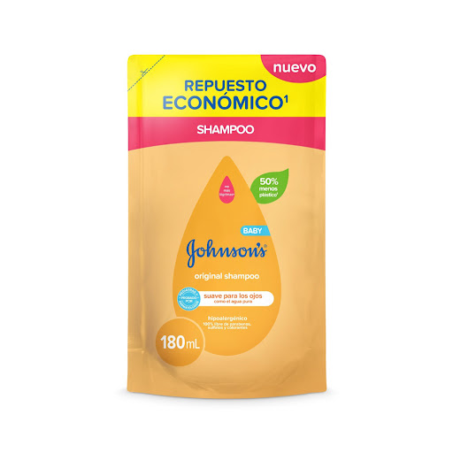 Refil Shampoo Johnsons Beby Original Bolsa x180 ml