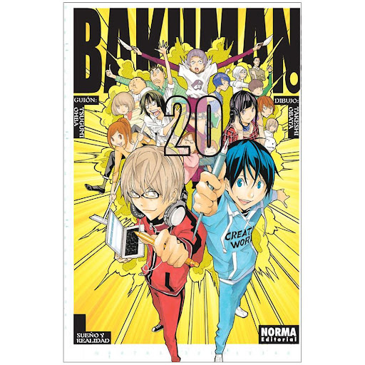 Bakuman No. 20 Ultimo Editorial Norma Libro x 1.0 BAKUMAN. 20   Autores:Takeshi Obata, Tsugumi Ohba  Colecciones:CÓMIC MANGA  Editoriales:NORMA Editorial  Series:BAKUMAN   ¿PODRÁ MASHIRO CUMPLIR LA PROMESA QUE LE HIZO A MIHO? ¡EMOCIONANTE DESENLACE D