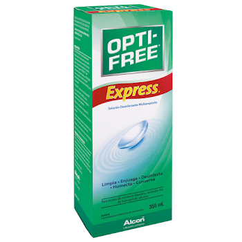 Solución Para Lentes   Opti-Free Express Frasco X355ml.                  