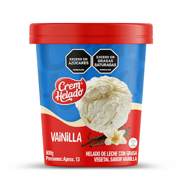 Helado Crem Helado   Vainilla x 600 gr  