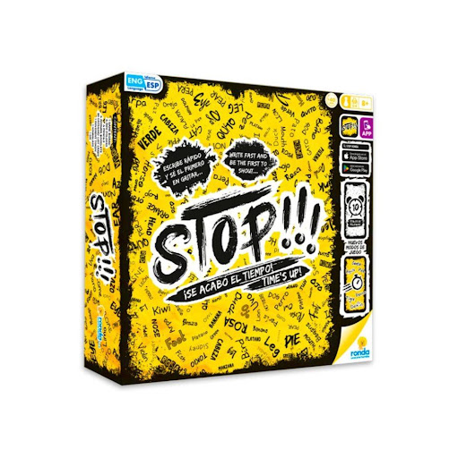 Juegos de Mesa Stop Ronda Ronda Caja x 1 Según la letra que te salga en el tablero debes escribir una serie de palabras de acuerdo al listado del juego en un tiempo mínimo, piensa rápido, escribe y gana.