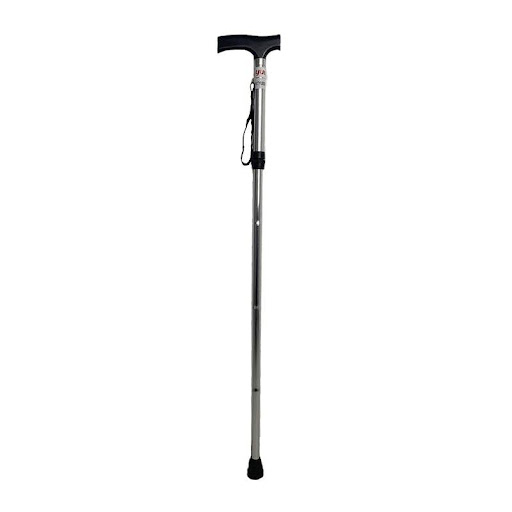 Bastón Anoizado Yuwell Mango T Silver Plegable YUWELL Individual x 1 Bastón plegable con mango en forma de T de material de madera. Diseño que permite plegarlo para facilitar su manejo. Color Plateado.