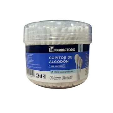 Copitos para Adultos Farmatodo Ecológicos Tarro x 300 und  