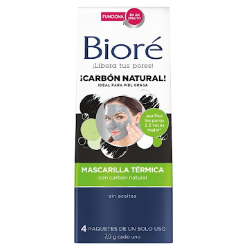 Mascarilla Biore Térmica Con Carbon x 4 und  