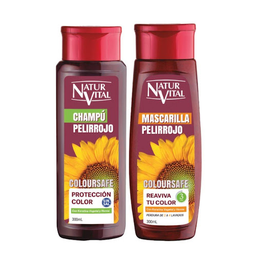 Kit Naturvital Pelirrojo – Coloursafe NATURVITAL Frasco x 2 Und