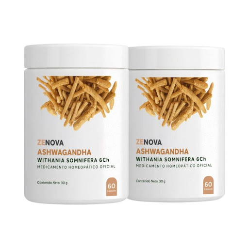 ASHWAGANDHA RELAJACIÓN, REGULA EL ESTRÉS DE 60 CAP X  2 UNIDADES ZENOVA CAPSULA X 60 x CAPSULA X 60 ASHWAGANDHA RELAJACIÓN, REGULA EL ESTRÉS DE 60 CAP X  2 UNIDADES