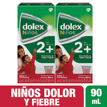 Dolex Niños 2+ Jarabe Sabor Frambuesa Frasco x 90 ml undefined