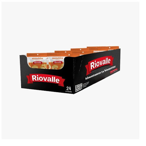 Frutos Secos Riovalle Marañon X 30Gr Megamarket Bolsas Doypack x 24 Frutos Secos RIOVALLE Marañón X 30 Gr, nueces seleccionadas, crocantes y listas para consumir. Snack práctico y energético, ideal para llevar a cualquier lugar. RIOVALLE garantiza calidad y frescura. 
