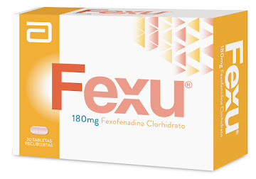 Fexu 180mg caja x 20   tabletas Fexofenadina HTC 