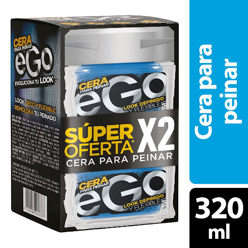 Cera Para Peinar Ego For Men 160 ml x 2 und