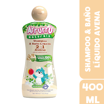 Shampoo Arrurú Naturals 2 En 1 Avena x 400 ml  