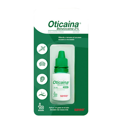 Oticaina Benzocaína 2% Bussie Gotas Óticas Frasco x 10 ml