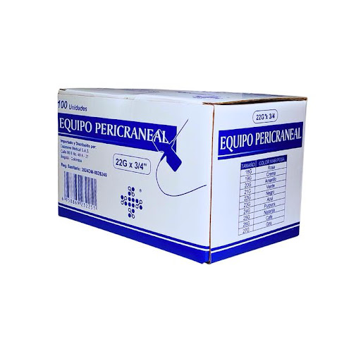 PERICRANEAL 22G X 3/4 DATASAVE Datasave  x 100  