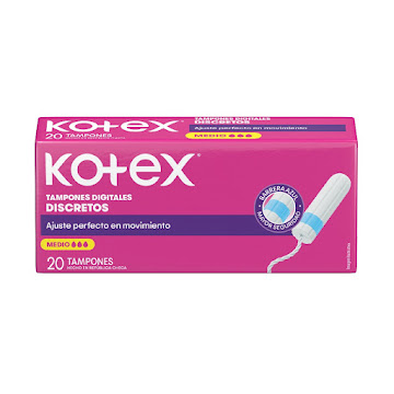 Tampones Kotex Digital Medio Paquete x 20 und  