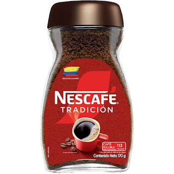 Café Instantaneo Nescafé Tradición 100% Puro Café x 170 gr  