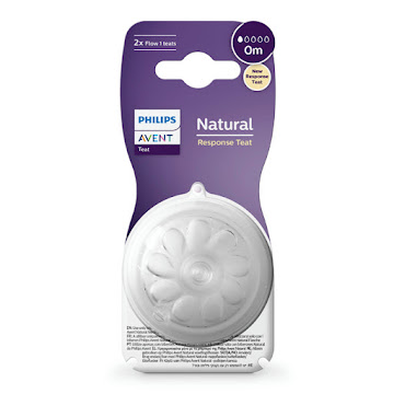 Tetina Avent Natural Response con Válvula Anticólicos Flujo 2 1m+ x 2 und  