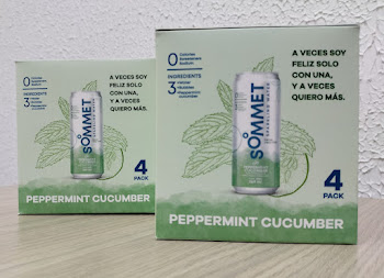 Agua con Gas Sommet   Sabor Peppermint Caja x 4 und 