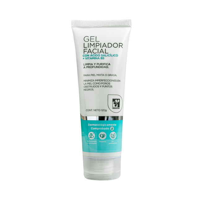 Gel Limpiador Farmatodo   Con Acido Salicílico + Vitamina B5 x 120 ml  