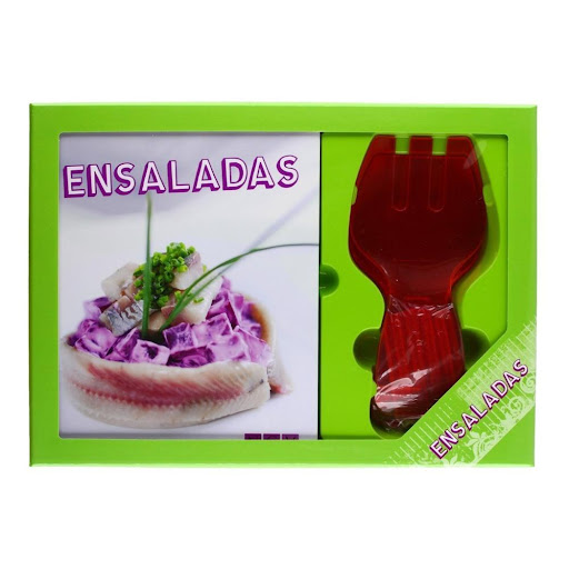 Ensaladas. Libro + Accesorios Naumann & Gobel Verlagsgesellschaft Libro x 1.0 ENSALADAS (LIBRO + ACCESORIOS)  Caja de elegante diseño con ventanas troqueladas. Libro útil y atractivo. Con accesorios de regalo en cada caja. Ideal como libro-regalo con una sorpresa extraordinaria