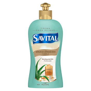 Crema De Peinar Savital Aminoácidos Botella x 275 ml  