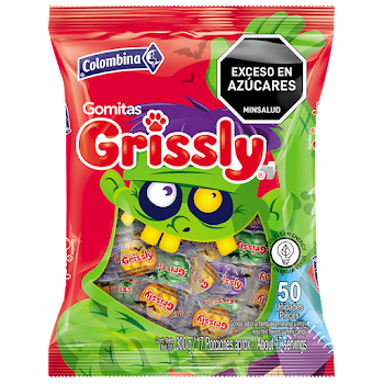 Gomas Grissly Halloween Paquete x 300 gr  