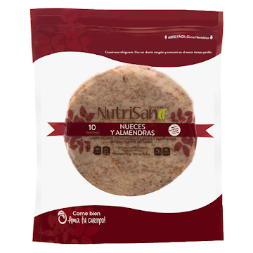 Arepas Nutrisano Nueces Y Almendras x 10 und  