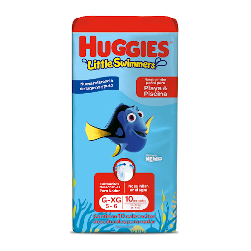 Pañales Huggies Little Swimmers Etapa G-XG Paquete x 10 und