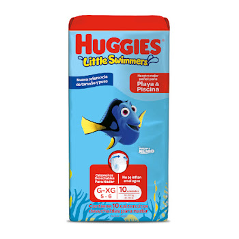Pañales Huggies Little Swimmers Etapa G-XG Paquete x 10 und  