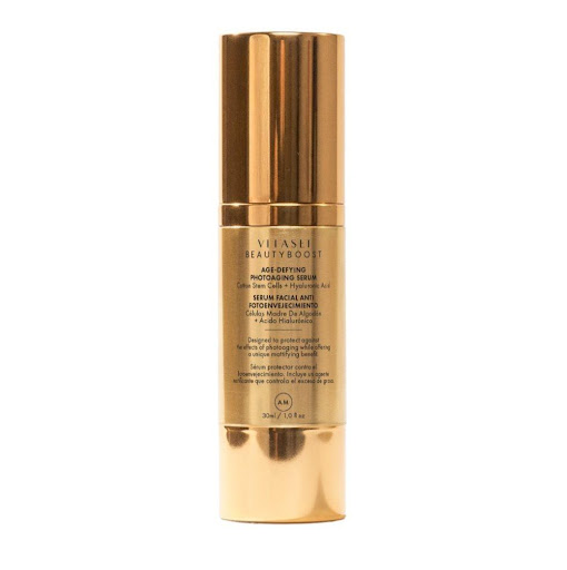 Serum Día Con Células Madre De Algodón Y Ácido Hialurónico 30ml  VITASEI BEAUTYBOOST Frasco x 1 Fórmula facial de uso diurno (AM) con células madre de Algodón de Arabia y Ácido Hialurónico. Su textura ligera tipo suero con efecto “primer” ayuda a preparar la piel para el día a día, dejándola sua
