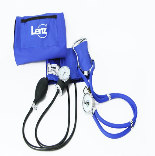 Kit Fonendoscopio + Tensiómetro Manual  GZ-50  Color Royal LENZ Caja + Estuche x 2 undefined