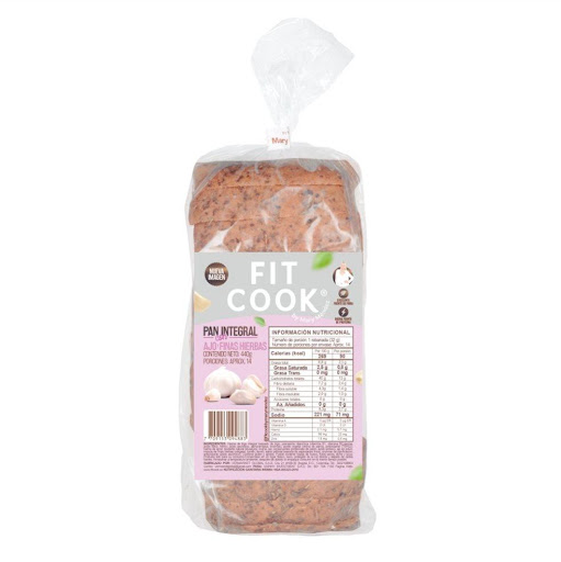 Pan buena vida finas hierbas. Fitcook By Mary Mendez 440 gr x 1 Producto de panadería elaborado a partir de harinas integrales con adición de fibra prebiótica, fermentada por la incorporación de levaduras activas que en conjunto con los demás ingredientes logran u