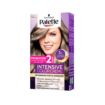 Tinte Palette Intensive Color Creme 8-1 Rubio Claro Cenizo Caja x 1 und  