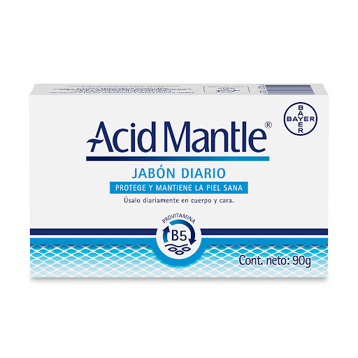 Acid-Mantle Acetato de Aluminio 0.05g Jabón en Barra Bayer Caja x 90 gr