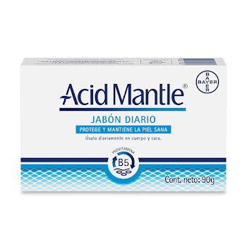 Acid-Mantle Acetato de Aluminio 0.05g Jabón en Barra Bayer Caja x 90 gr  