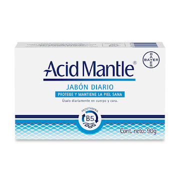 Acid-Mantle Acetato de Aluminio 0.05g Jabón en Barra Bayer Caja x 90 gr  