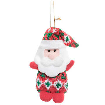 Adorno Navideño Mays   Santa Rojo y Verde x 1 und 