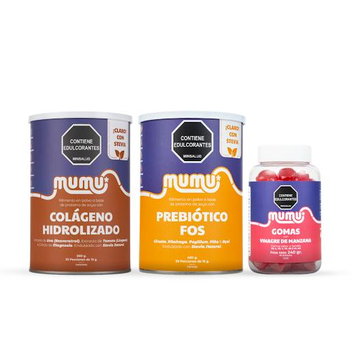 Combo Libera (Caramelo) + Regalo Mumu Tarro x 500 gr Colágeno Hidrolizado Sabor Caramelo + Fibra con Prebióticos FOS + Gomitas con Vinagre de Manzana + Regalo

¿Quieres mejorar tu digestión y sentirte más ligero?

El Combo Libera incluye Colágeno Hidrol