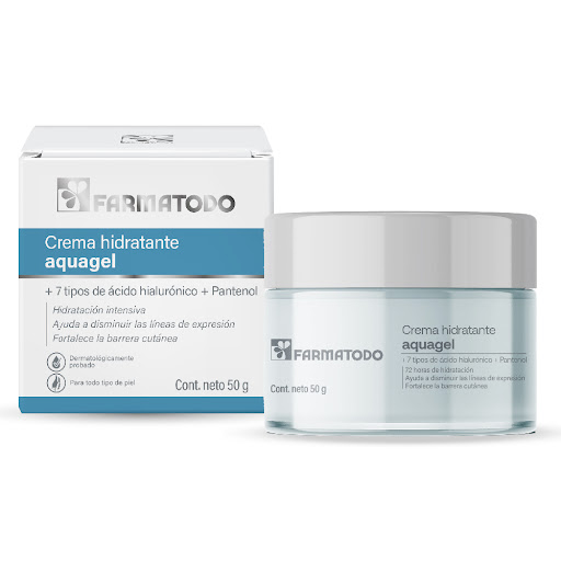 Crema Aquagel 7 Tipos Ácido Hialurónico Farmatodo x 50 gr