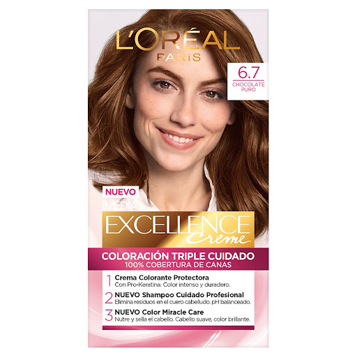 Tinte Loreal Excellence   Tono 6.7 Kit x 1 und