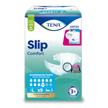 Pañal Tena Slip Comfort L Paquete x 9 und  
