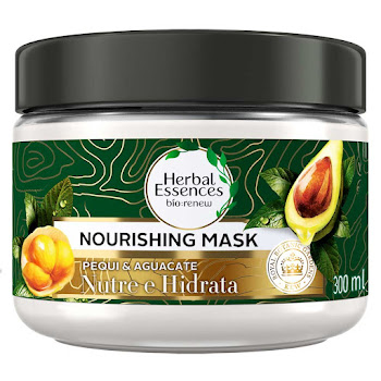 Mascarilla Capilar Herbal Essences Óleos De Pequi Y Aguacate Frasco x 300 ml  