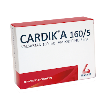 Cardik A 160/5mg Caja x 28 Tabletas  